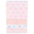 thumbnail image 5 of Luvable Friends Baby Girl Cotton Flannel Receiving Blankets, Pink Dots Chevron 4-Pack, One Size, 5 of 5