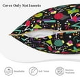 thumbnail image 3 of KLL Colorful Geometric Figures Decorative Throw Pillow Covers Velvet Soft for Couch Sofa Bedroom Living Room Outdoor (No pillow core)- 16"x16", 3 of 5