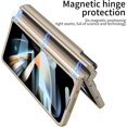 thumbnail image 4 of BRAND SET Samsung Fold 4 Case, Galaxy Z Fold 4 Case with Hand Strap & S Pen Holder, 360° Hinge Protection Built-in, 4 of 5