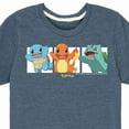 thumbnail image 3 of Pokémon - Squirtle, Charmander and Bulbasaur - Youth Short Sleeve Graphic T-Shirt, 3 of 5