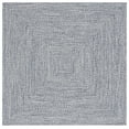 thumbnail image 2 of Safavieh Braided 6' X 6' Square Hand Woven Rug in Navy / Ivory, 2 of 13
