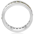 thumbnail image 2 of Pompeii 1 1/4ct Raw Rough Diamond Eternity Ring Mens Satin Wedding Band 14k White Gold, 2 of 3