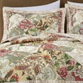 thumbnail image 3 of Chezmoi Collection Lunaria 3-Piece Vintage Washed Patchwork Cotton Quilt Set, Soft Lightweight Breathable Reversible Floral Quilted Bedspread for All Seasons. Queen Size, 3 of 9