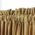 thumbnail image 2 of Frontwalk Drapes Energy Efficient Blackout Curtain UV Protection Velvet Thermal Insulated Light Coffee W:39"x H:55"/ 100cm*140cm, 2 of 7