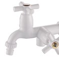 thumbnail image 3 of Washing Machine Faucet Garden Tap Outlet Double Control G1/2 Bathroom Faucet Wall Mounted Tap for Garden Basin Balcony, 3 of 5