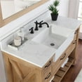 thumbnail image 6 of Villareal 48" Single White Farmhouse Bath Vanity in Weathered Pine Wood & Mirror, 6 of 11
