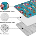 thumbnail image 5 of Dogs with Pioneer Flower Bathroom Rugs Sets 3 Piece,Toilet Cover Set,Absorbent Non Slip Bathroom Mats Sets with U-Shaped Contour Rug Toilet Rug Set, 5 of 5