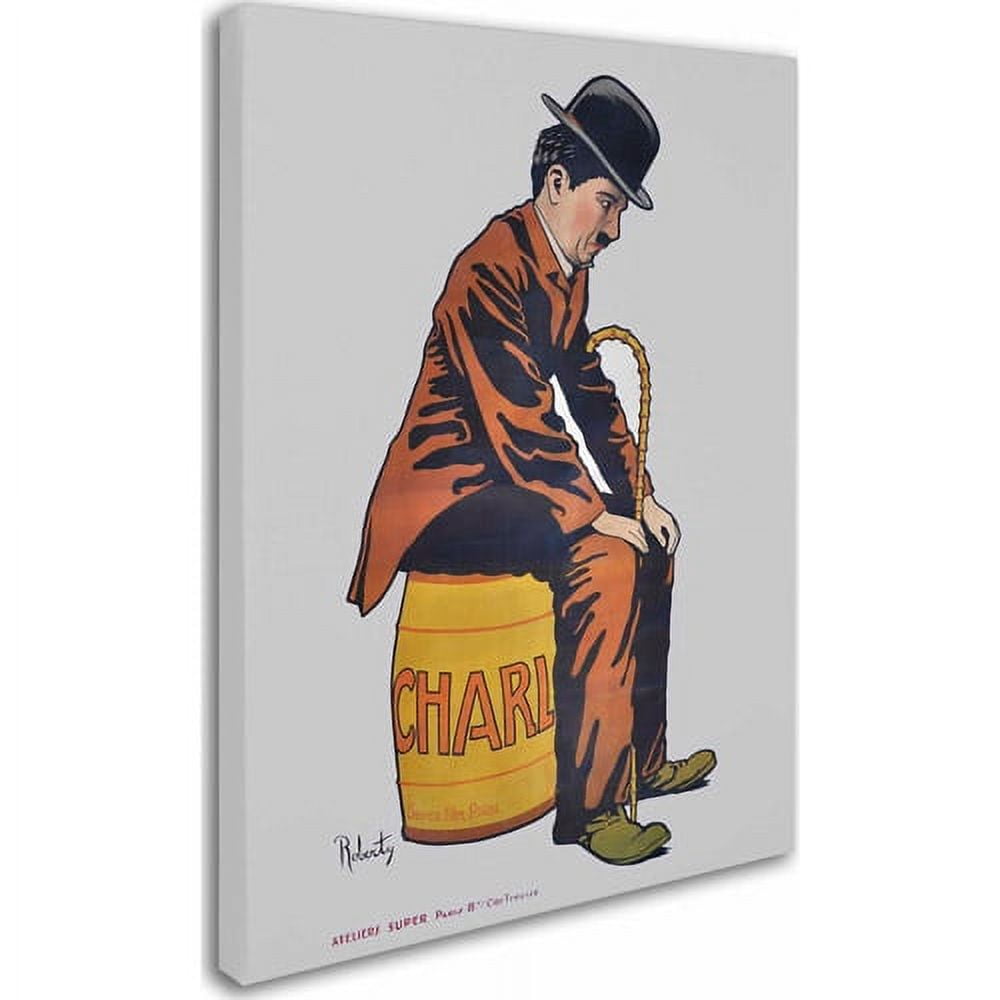 Trademark Fine Art "Chaplin" Canvas Art by Vintage Apple Collection