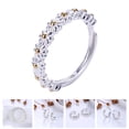 thumbnail image 2 of EeaseMX Anillo ajustable abierto con margaritas y flores, ideal como regalo de San Valentín., 2 of 7