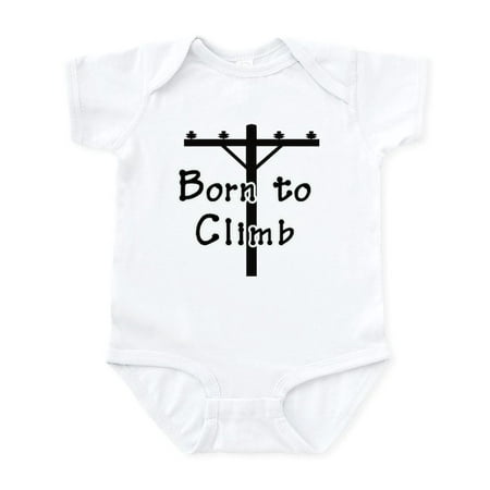 

CafePress - Born To Climb Infant Bodysuit - Baby Light Bodysuit Size Newborn - 24 Months