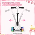 thumbnail image 5 of iScooter Electric Scooter for Kids 3+, 3-Wheels 70W Motor Escooter & Light-Up Wheels and Pedal, Foldable & Height Adjustable Toddler Motorized Scooters, E-Scooter for Girls Boys(White), 5 of 9