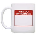 thumbnail image 2 of ThisWear Hello My Name Is Name Tag Dry Erase Writable 11 ounce 2 Pack Coffee Mugs, 2 of 4