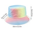 thumbnail image 3 of Mefallenssiah Chapeau de Pêcheur d'Été Protection Solaire Mode Dégradé Teinture sur Nœuds Chapeau de Soleil Extérieur, 3 of 4