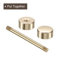 thumbnail image 4 of Unique Bargains 8Pack Métal Sac Sangle Connecter Boucles, 25x35mm Bourse Vis Rivets de Fixation (Doré Clair), 4 of 7