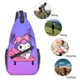 thumbnail image 6 of Sanrio Kuromi Sling Bag Crossbody Sling Backpack Chest Bag Daypack Purses Shoulder Bag For Women Men Travel Hiking, 6 of 7