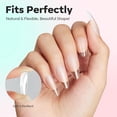 thumbnail image 3 of KEAWIS   Pointed Almond Fake Nail Tips - 510Pcs Medium Gel Tips Pre-shaped Half Matte Full Cover Clear Acrylic Gel Kit False Press on Nails for Extension DIY Salon 15Sizes, 3 of 9