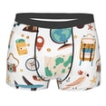 thumbnail image 5 of Uemuo Travel1 Pattern Men's Boxer Briefs,Trunk Anti-Chafing,Comfortable, Durable, and Stylish Underwear-Small, 5 of 9