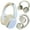 Beige, variant on Wireless Bluetooth 5.4 Over-Ear Headphones, Active Noise Canceling ANC, 400mAH Battery, Foldable, Built-in Mic, Soft Earpads, Adjustable for Gym, Work, Travel, iOS/Android