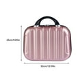 thumbnail image 3 of Makeup Storage Organizer Travel ABS Toiletry Suitcase Box Mini Boarding Luggage Cosmetic Case Large Capacity Bag Champagne, 3 of 7