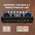 thumbnail image 7 of Podcast Equipment Bundle for 2, Recording Studio Package with Podcast Microphone, Audio Mixer,Pro Audio Interface, Studio Equipment for Gamer Podcasting,Recording,Vlog Living,Streaming,YouTube,TikTok, 7 of 7