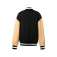 thumbnail image 5 of Seyurigaoka Women Juniors Baseball Uniform Jacket with Letter Pattern, Horizontal Stripes, 5 of 9