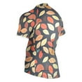 thumbnail image 3 of joogoo Autumn Fall Leaf Pattern Men's Cycling Jerseys Mountain Bike Short Sleeve Tops 3XL, 3 of 7