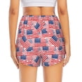 thumbnail image 4 of Goofa America Flags Printed Women 2 in 1 Running Shorts,Quick Dry Athletic Workout Shorts,High Waisted Athletic Shorts with Liner Pockets-X-Large, 4 of 9
