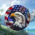 thumbnail image 4 of Colorful Acrylic Free Bird Window Hanging with American Flag Design, Sunlight Catcher Patriotic Hanging Ornament for Windows, Doors and Indoor Decor on Independence Day and National Holidays, 4 of 6