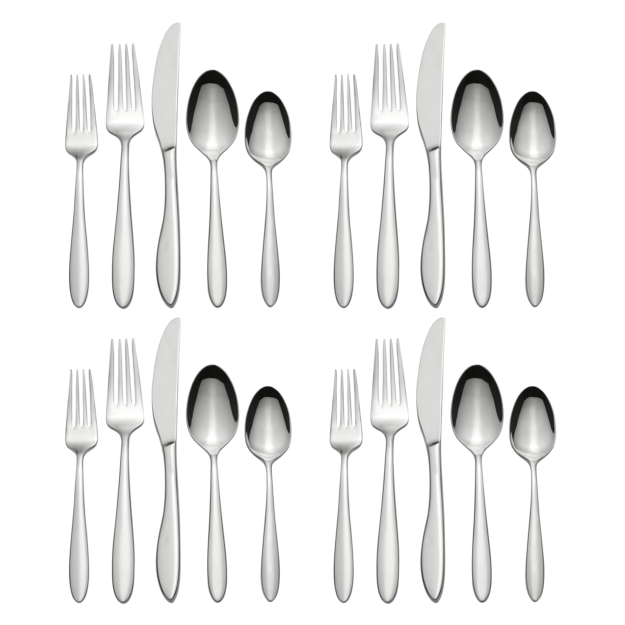 Oneida Solefield 20-Piece Stainless Steel Silverware Set photo 5