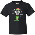 thumbnail image 3 of Inktastic Funny Christmas I'm the Boss Elf with Shoes and Hat Youth T-Shirt, 3 of 5