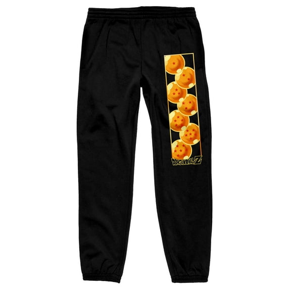 Dragon Ball Z Anime Cartoon Dragon Balls Men's Black Sweatpants-XS