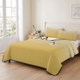 thumbnail image 2 of King Quilt Set 96''x106'', Orange Yellow Ombre Lightweight Bedspread Coverlet Set with 2 Pillow Shams, Modern Abstract Art Gradient Breathable All Season Quilt Bedding for Bedroom/Guest Room, 2 of 9