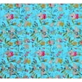 thumbnail image 3 of Yuvancrafts Floral Print Cotton Kantha Quilt, 90 X 60 in, 3 of 3