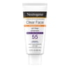Neutrogena SPF 55 Clear Face Sunscreen for Oily Skin, 3 fl. oz