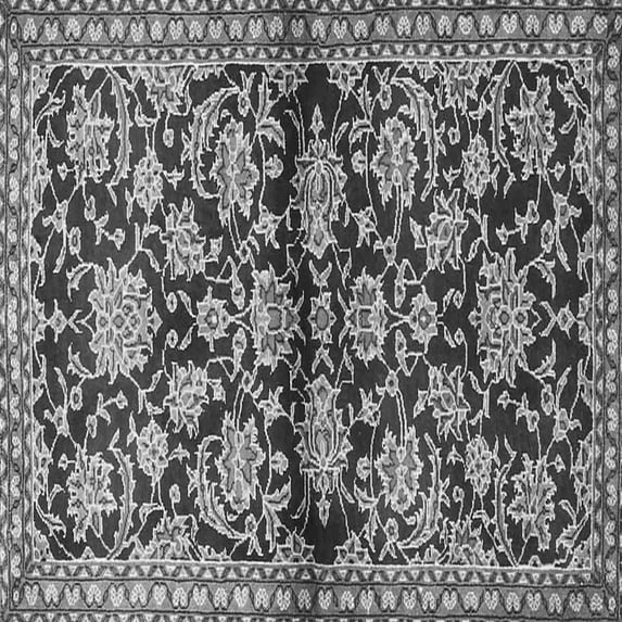 Ahgly Company Indoor Square Persian Gray Traditional Area Rugs, 6' Square