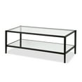 thumbnail image 5 of Evelyn&Zoe Hera 45" Wide Rectangular Coffee Table with Mirror Shelf, Blackened Bronze, 5 of 5
