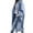 Blue, variant on YDFCWXW Womens Trench Coat Winter Lapel Double Long Pea Coat Casual Work Office Overcoat with Pocket White, XXL