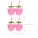 thumbnail image 2 of WORGEOUS 4 sets Botella de agua de fresa Botella bebida Party Party Cup Bottle Bottle, 2 of 8