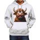 thumbnail image 1 of WILLBEST Sudaderas De Hombre Sudadera De Otoño e Invierno para Hombre con Estampado De Ganado Sudadera con Capucha y Hombros Descubiertos Sudadera De Manga Larga Top Chica, 1 of 3