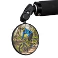 thumbnail image 2 of Bike Rearview Mirror Handlebar Mounted Folding Adjustable Convex Mirror Bicycle Accessory Workhe, 2 of 4
