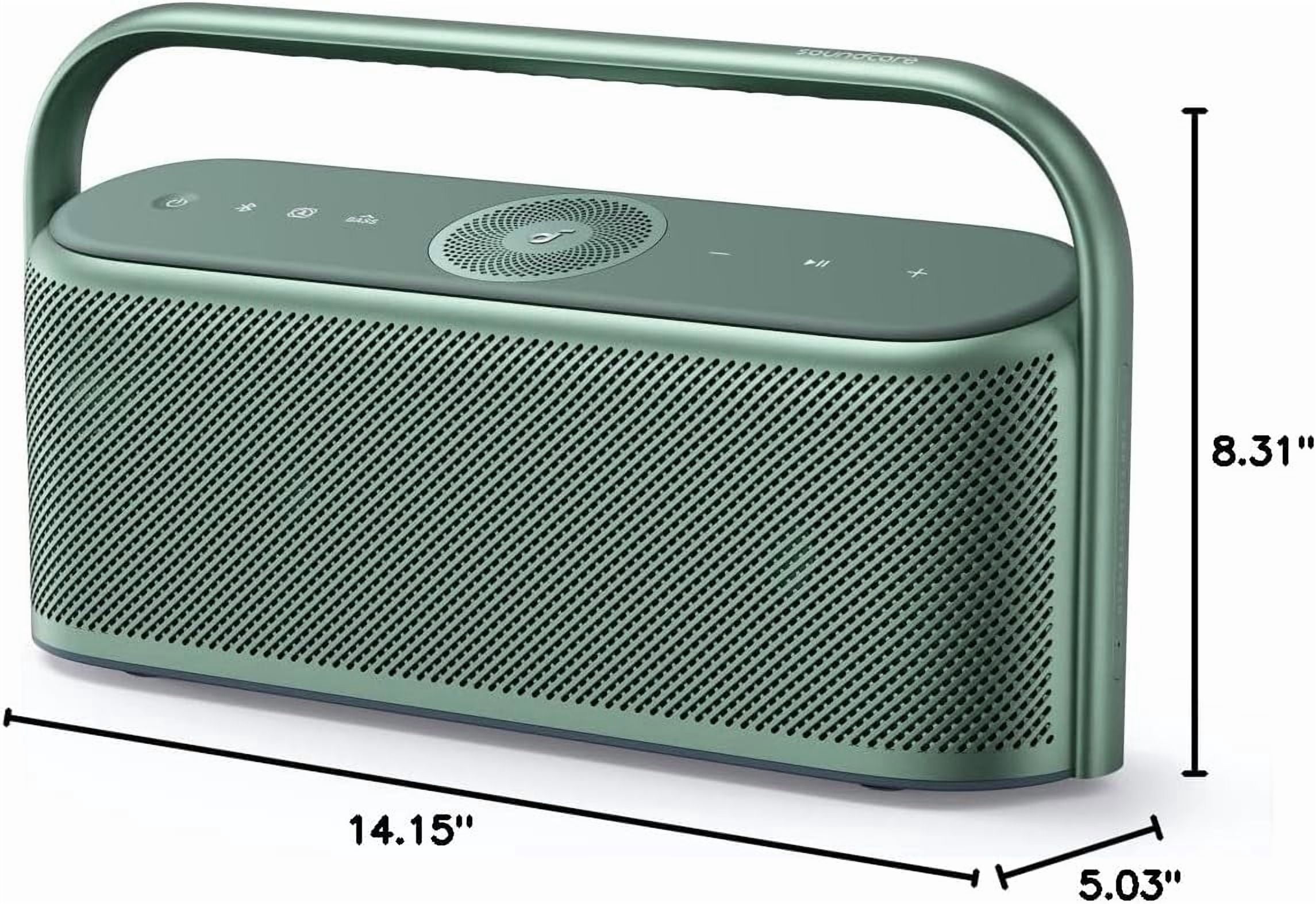 Soundcore Motion X600 by Anker Portable Bluetooth Speaker, Hi-Res Spatial Audio with Wireless 50W Sound, IPX7 Waterproof, Pro EQ, AUX-in, Speaker for Home, Office, Backyard and Bathroom Use (Green)