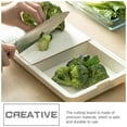 thumbnail image 3 of TABLZONE White Professional Kitchen Cutting Board with Storage Tray and Non- for Household Use, 3 of 8
