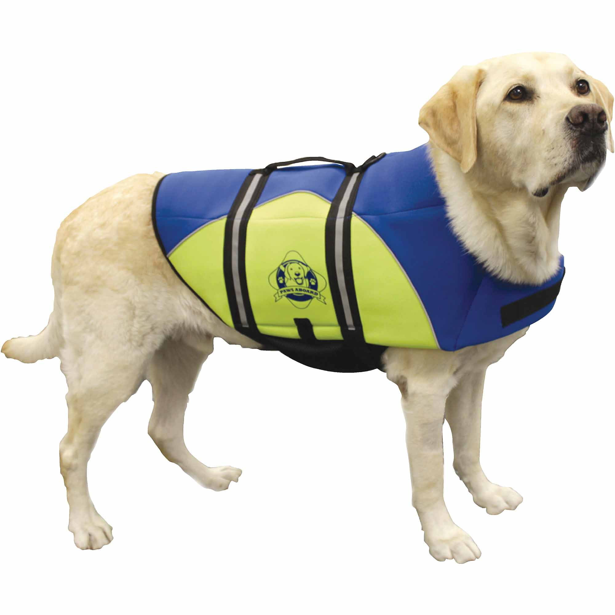 Neoprene Doggy Life Jacket L Blue/Yellow