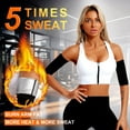 thumbnail image 4 of Sweat Shaper Women’s Arm Trimmers, Sauna Arm Shaper Compression Sweat Bands, Slimming Arm Band for Flabby Arms, 2 Pack, Black, 4 of 9