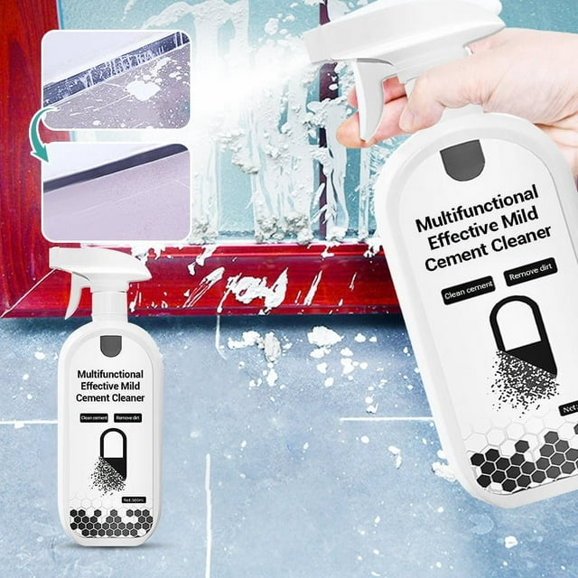 Nettoyant Liquide pour Ciment Doux Multifonction 500 ml - Solution de Dissolution de Surface de Qualité Professionnelle pour l'Élimination des Résidus Automobile, Vitre et Construction avec Vaporisateur à Buse de Précision