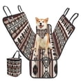 thumbnail image 2 of Pzuqiu Aztec Tribal Style Dog Car Seat Cover Nonslip Scratchproof Pet Back Seat Cover Hammock with Car Garbage Bag Adjustable Triangle Dogs Bandanas 3 Piece, 2 of 6