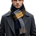 thumbnail image 6 of Atkumj Men's Scarf Trendy Warm Cozy Tassels Winter Scarf for Cold Weather, 6 of 6