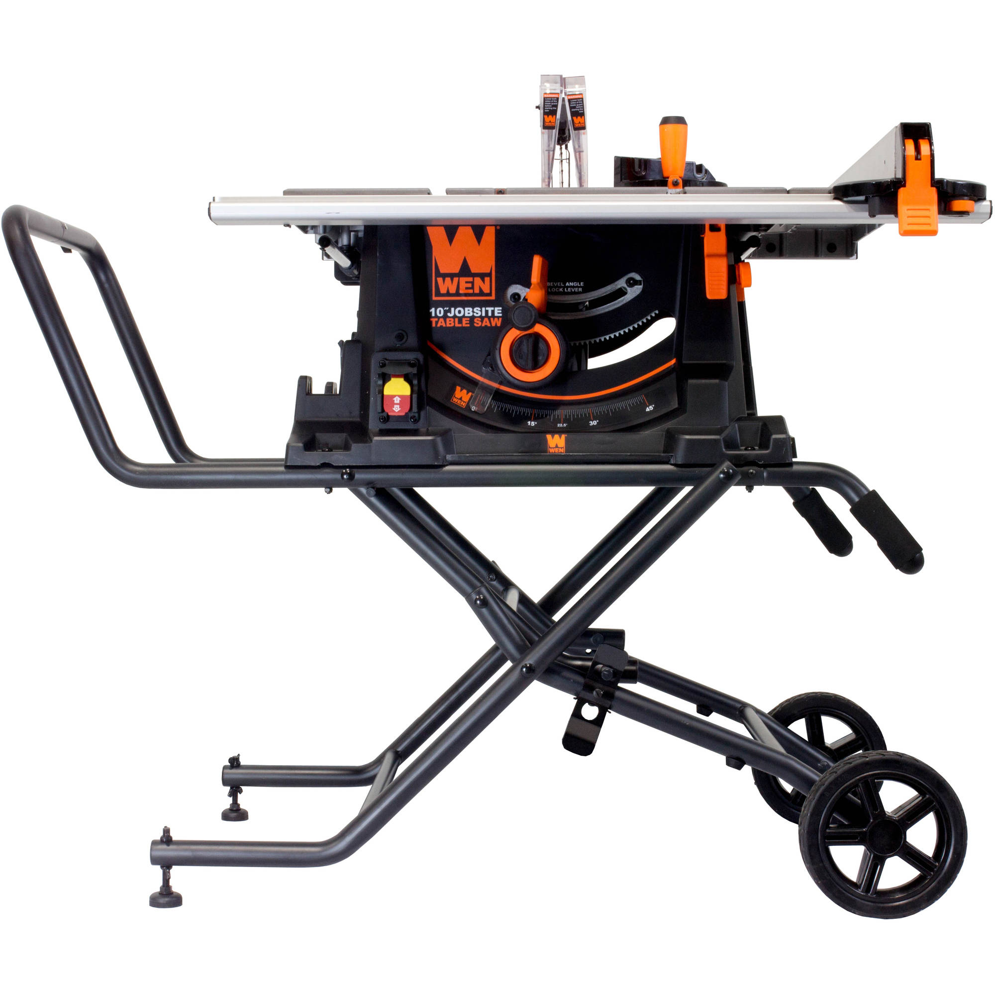 WEN 10-Inch Jobsite Table Saw With Rolling Stand, 3720 - image 2 of 4