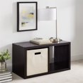 thumbnail image 4 of Riverbay Furniture Two Cubby Wood Storage Cabinet in Espresso, 4 of 5