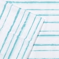 thumbnail image 3 of Pointehaven  Microfiber Printed and Solid Luxury sized Sheet Set Queen - Sea Stripes, 3 of 5